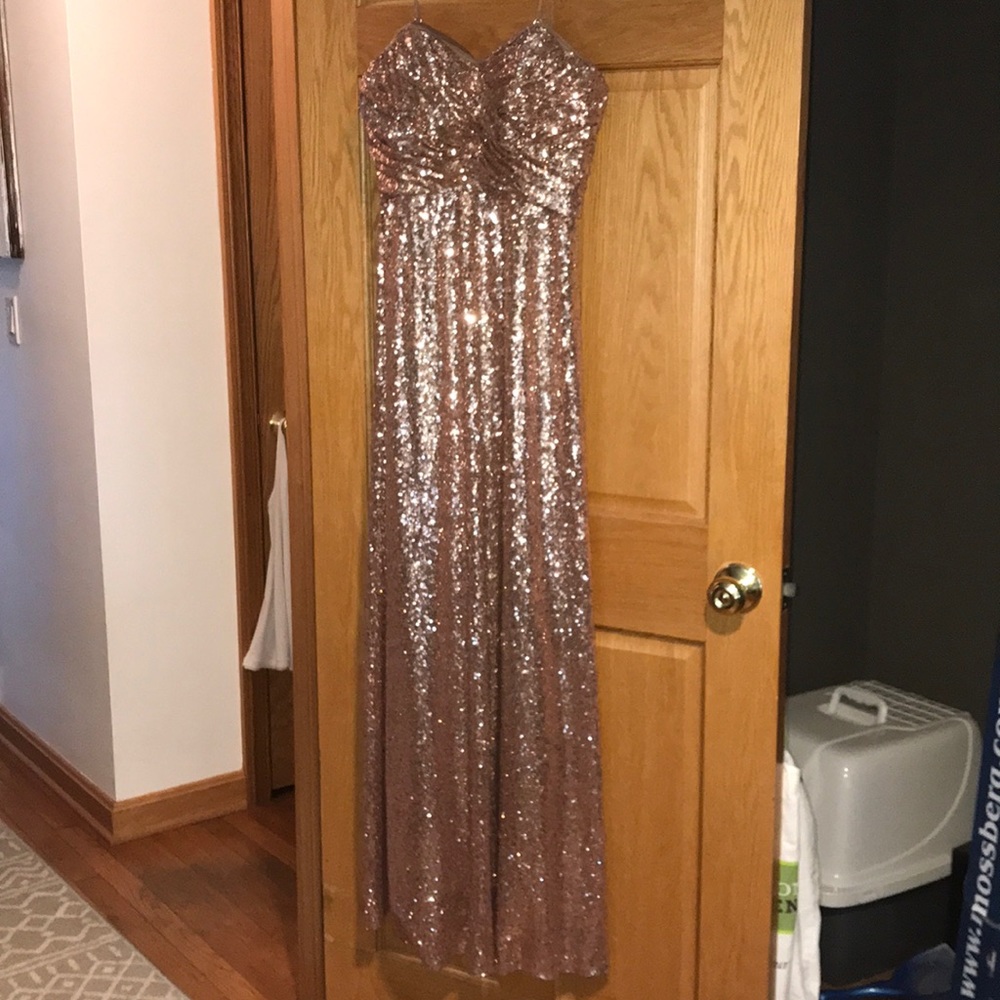 Rose Gold Sequin Dress (Bridesmaid)